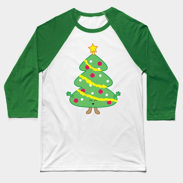 Christmas Tree | by queenie's cards Baseball T-Shirt by queenie's cards